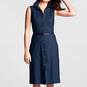 Lands End eyelet shirtdress